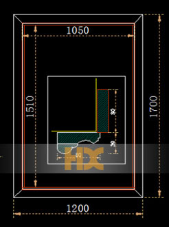 大理石窗套CAD